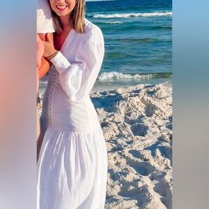 gianni bini finn v neck long sleeve dress